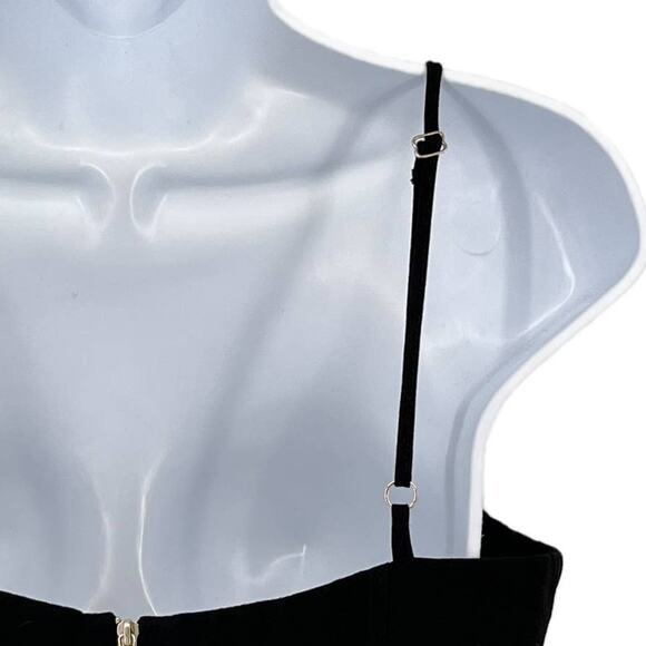 Le Blog Store Marcelle Crop Top in Black Size 40/8 - Picture 5 of 7